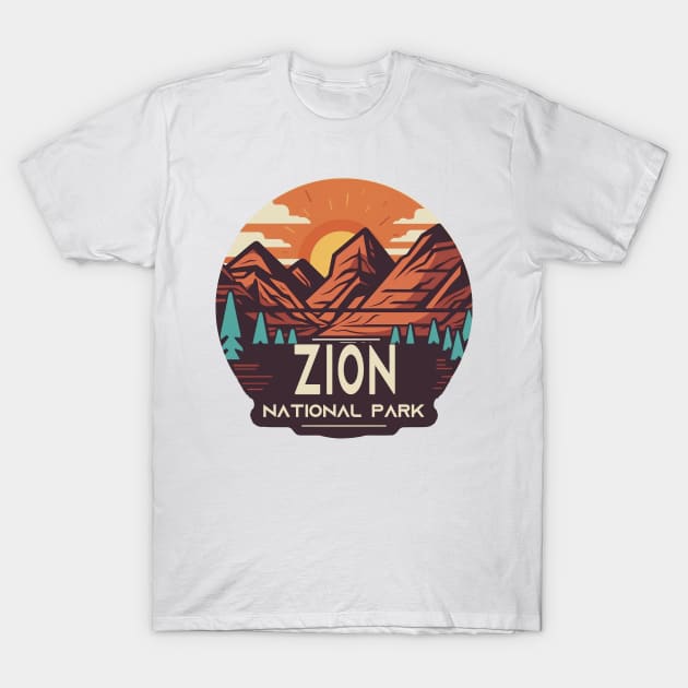 Zion National Park T-Shirt by GreenMary Design
